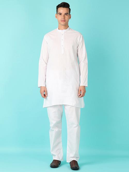 men solid kurta pyjama ethnic wear set - 21524186 - Standard Image - 0