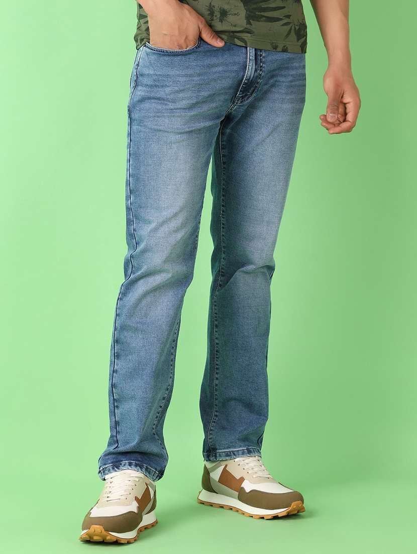 men mid rise plain jeans - 21524351 -  Standard Image - 1
