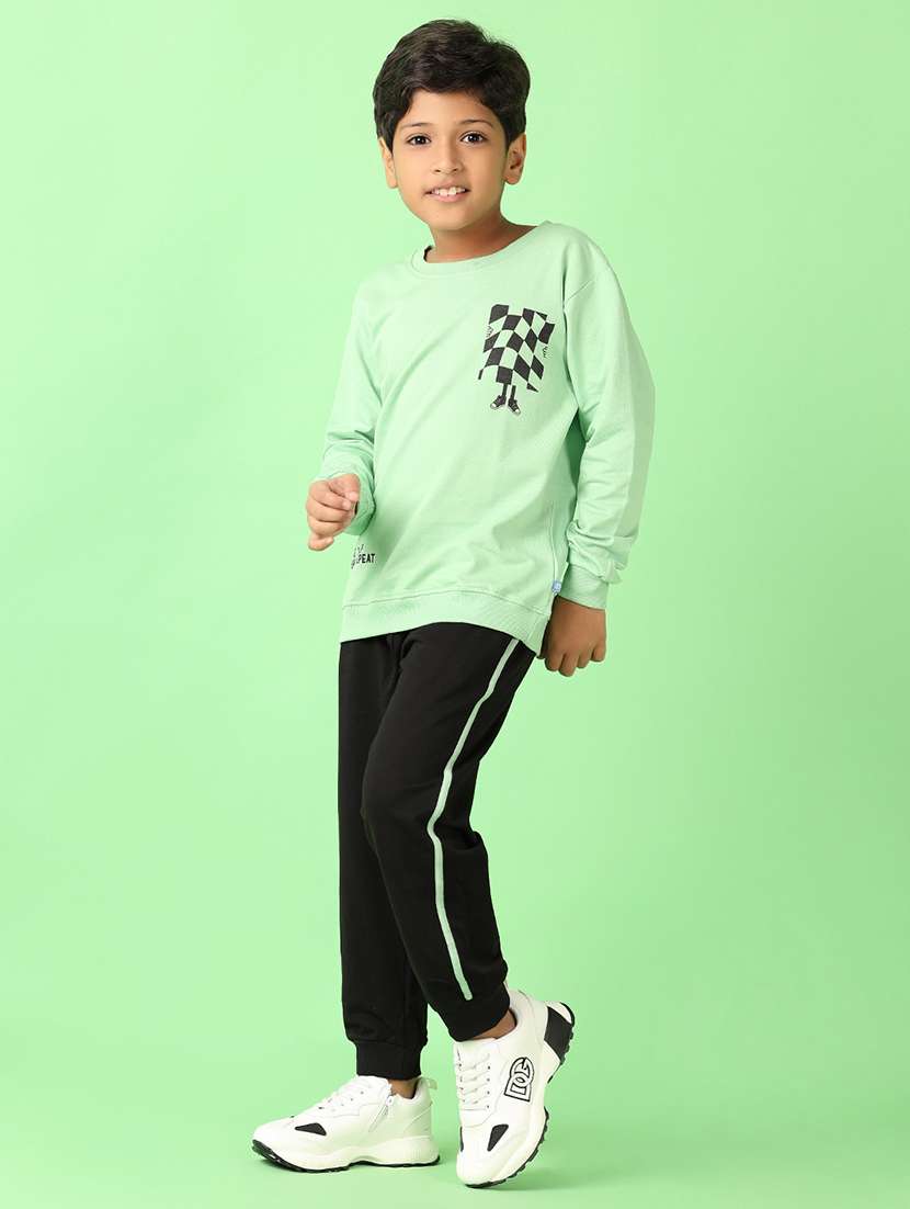 boys printed casual wear full length set - 21524361 -  Standard Image - 1