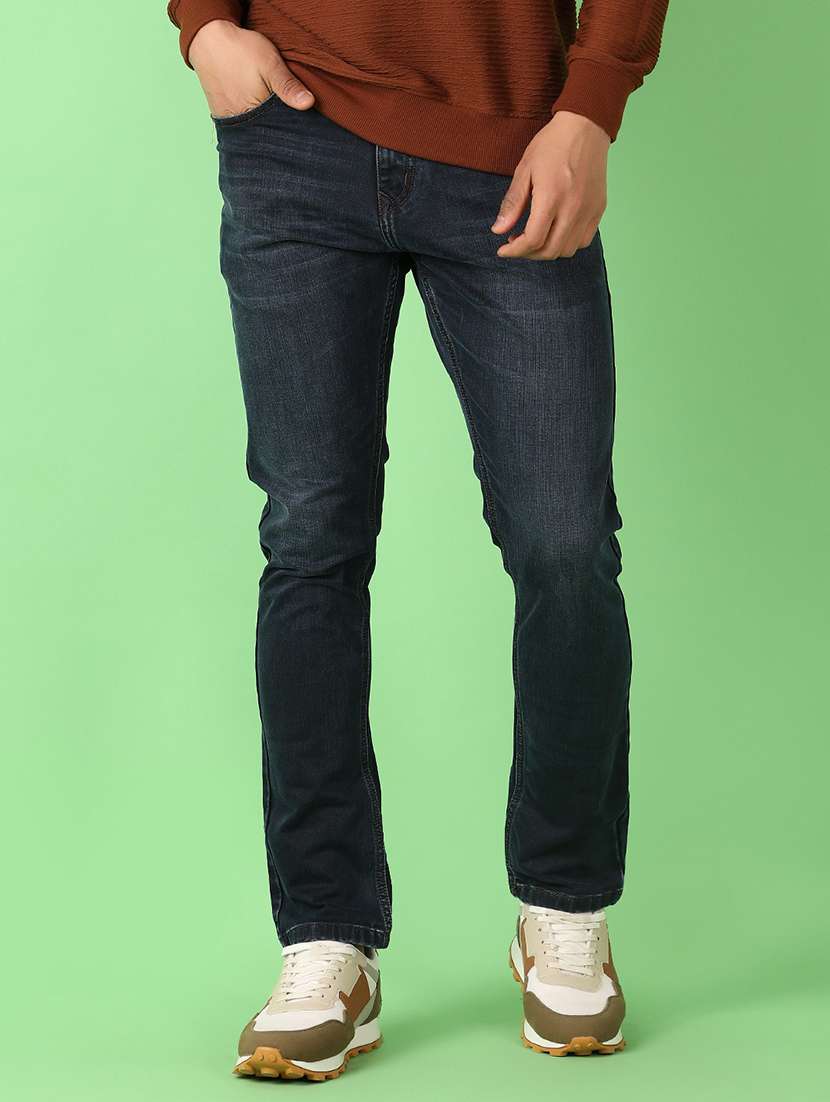 men mid rise plain jeans - 21524393 -  Standard Image - 1