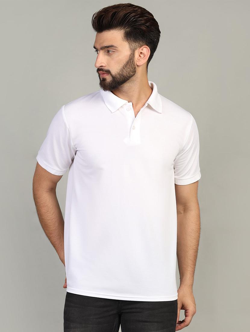 men polo neck plain t-shirt - 21524813 - Standard Image - 1