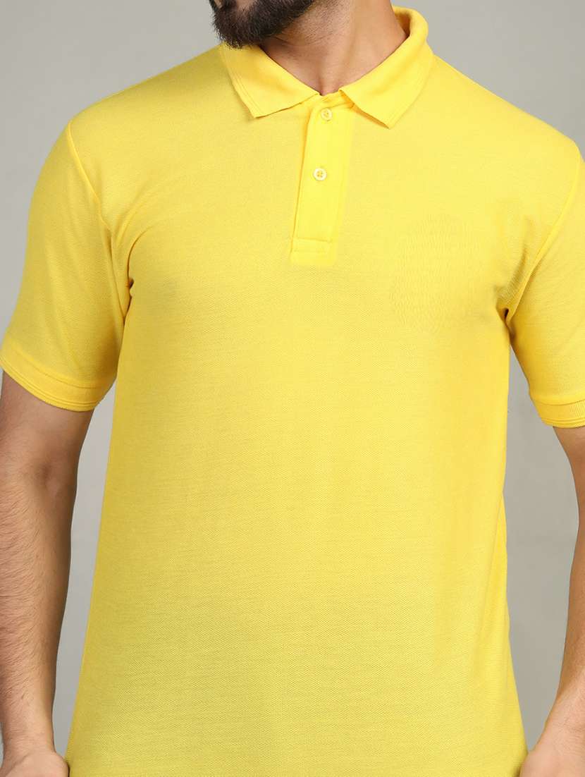 men polo neck plain t-shirt - 21524816 -  Standard Image - 4