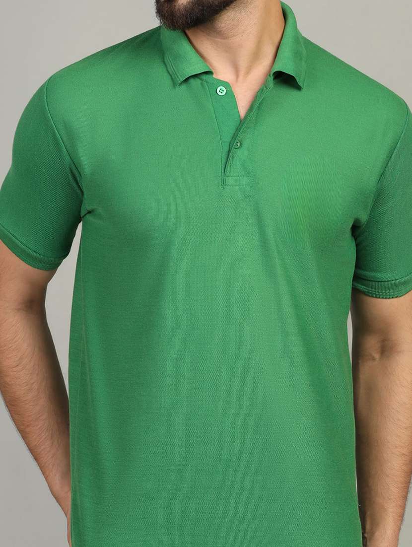 men solid plain polo t-shirt - 21524817 -  Standard Image - 4