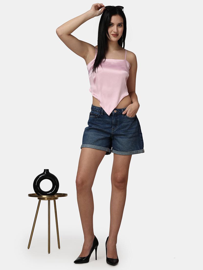 women solid sleeveless asymmetric top - 21525116 - Standard Image - 4