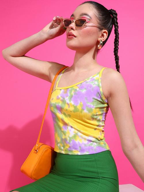 women printed sleeveless top - 21525147 - Standard Image - 0