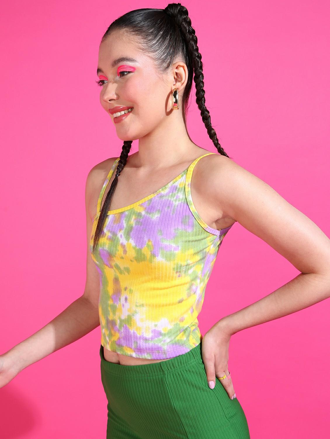 women printed sleeveless top - 21525147 - Standard Image - 1