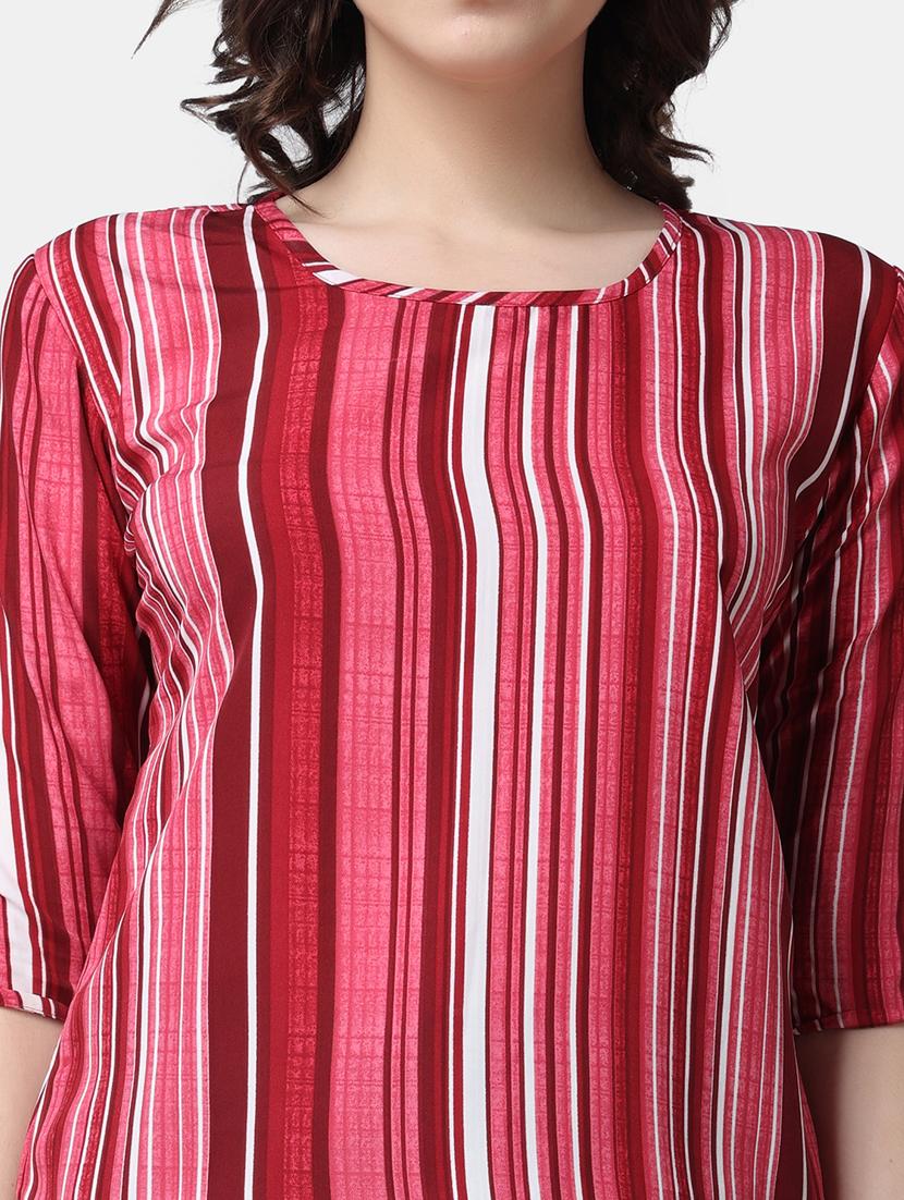 women printed round neck top - 21525225 - Standard Image - 6