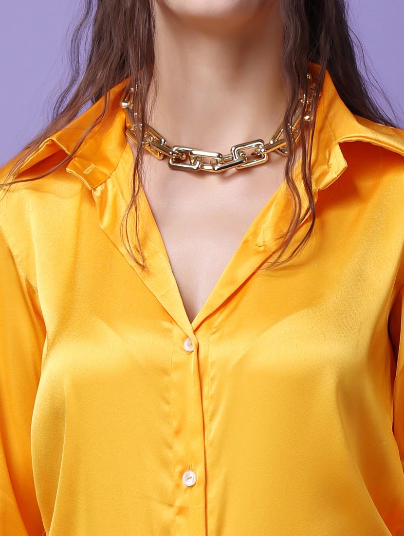 women solid collared long sleeves shirt - 21525805 - Standard Image - 4