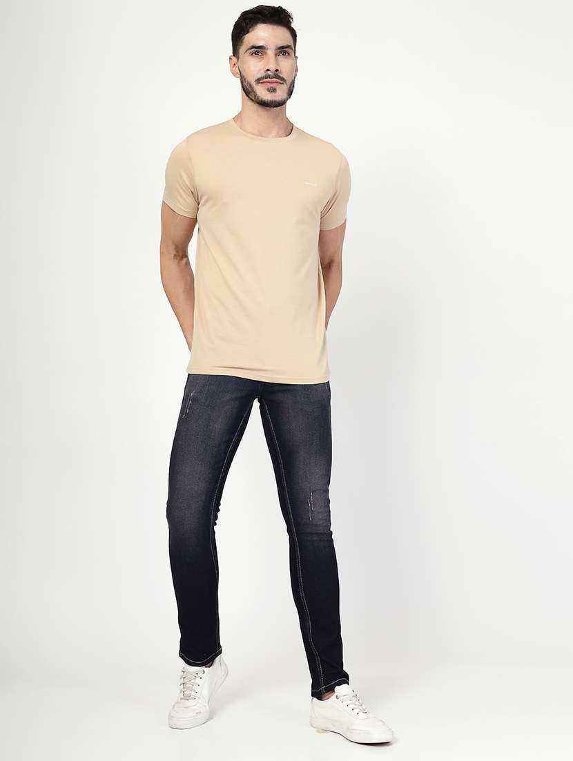 men washed mid rise denim jeans - 21526641 -  Standard Image - 4