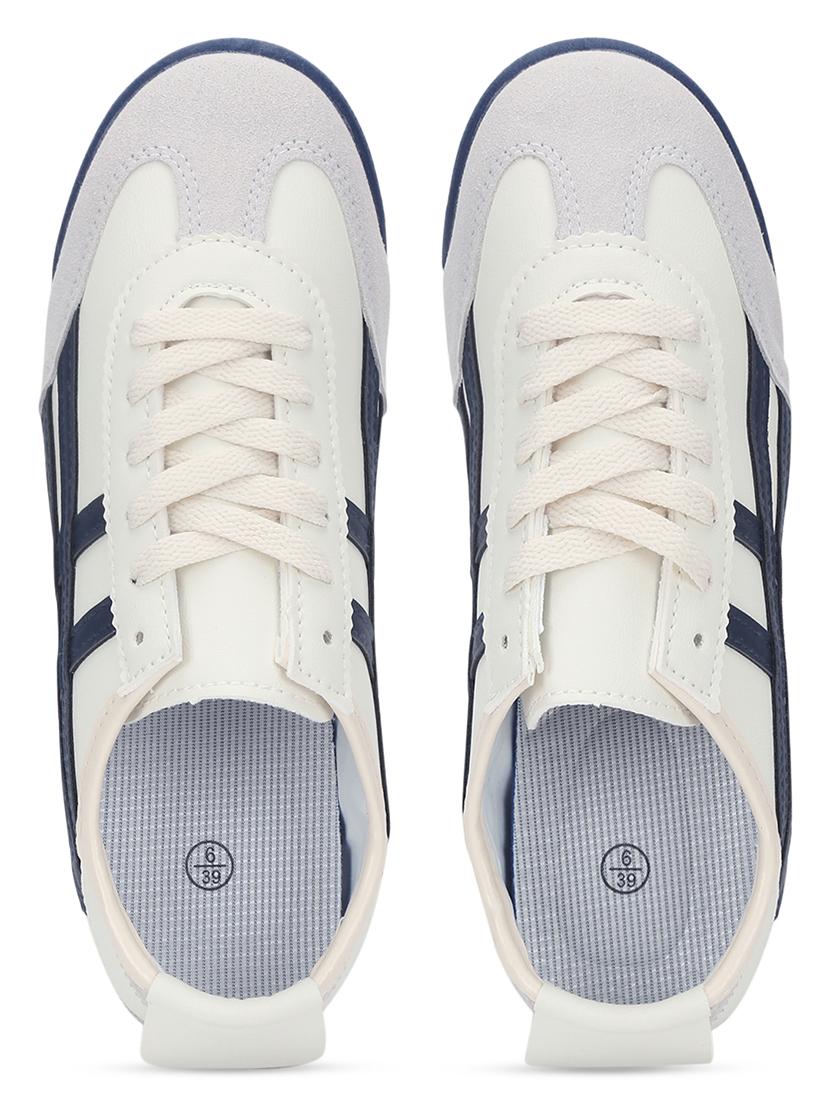 women white lace-up sneaker - 21526653 - Standard Image - 4
