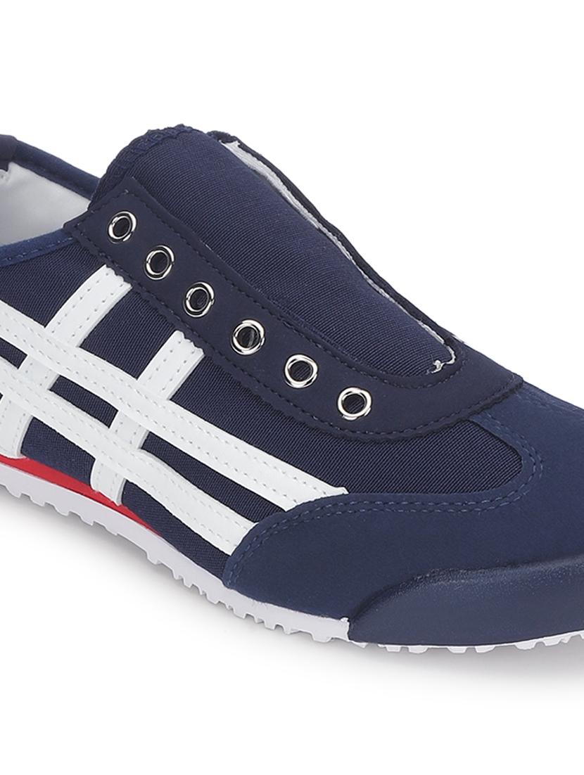 women navy blue lace-up sneaker - 21526657 - Standard Image - 4