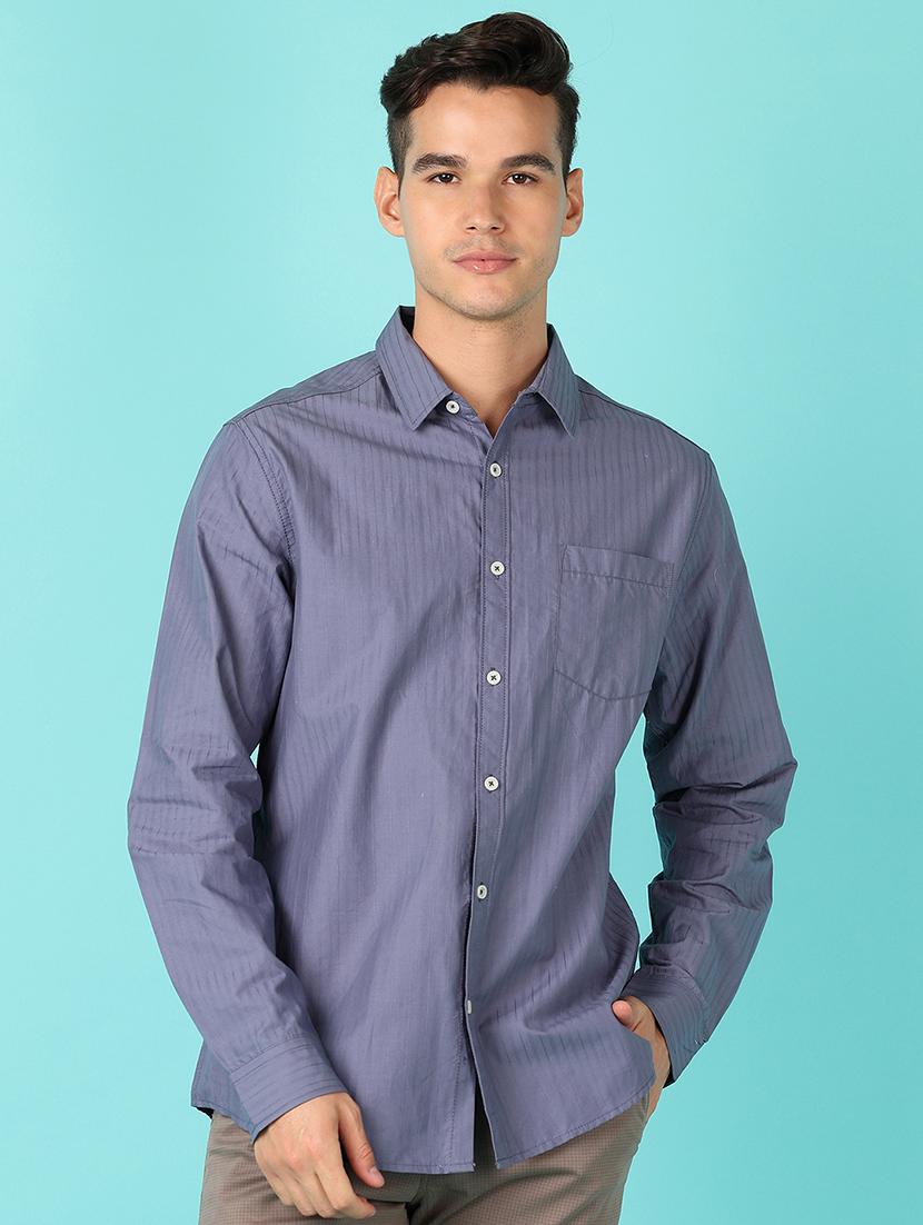 men self design long sleeve casual shirt - 21527308 - Zoom Image - 0