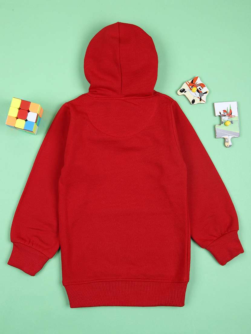 boys graphic printed long sleeve hooded sweatshirt - 21527320 -  Standard Image - 1