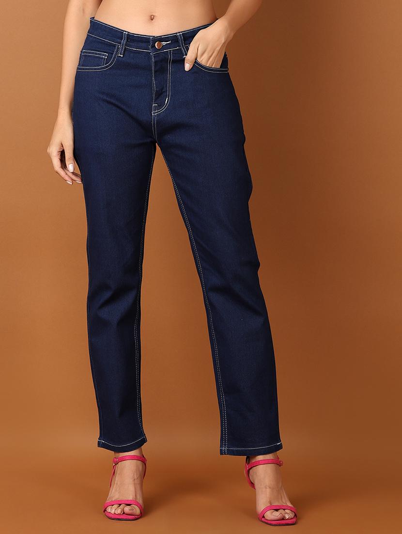 women plain mid rise denim jeans - 21527391 - Zoom Image - 0