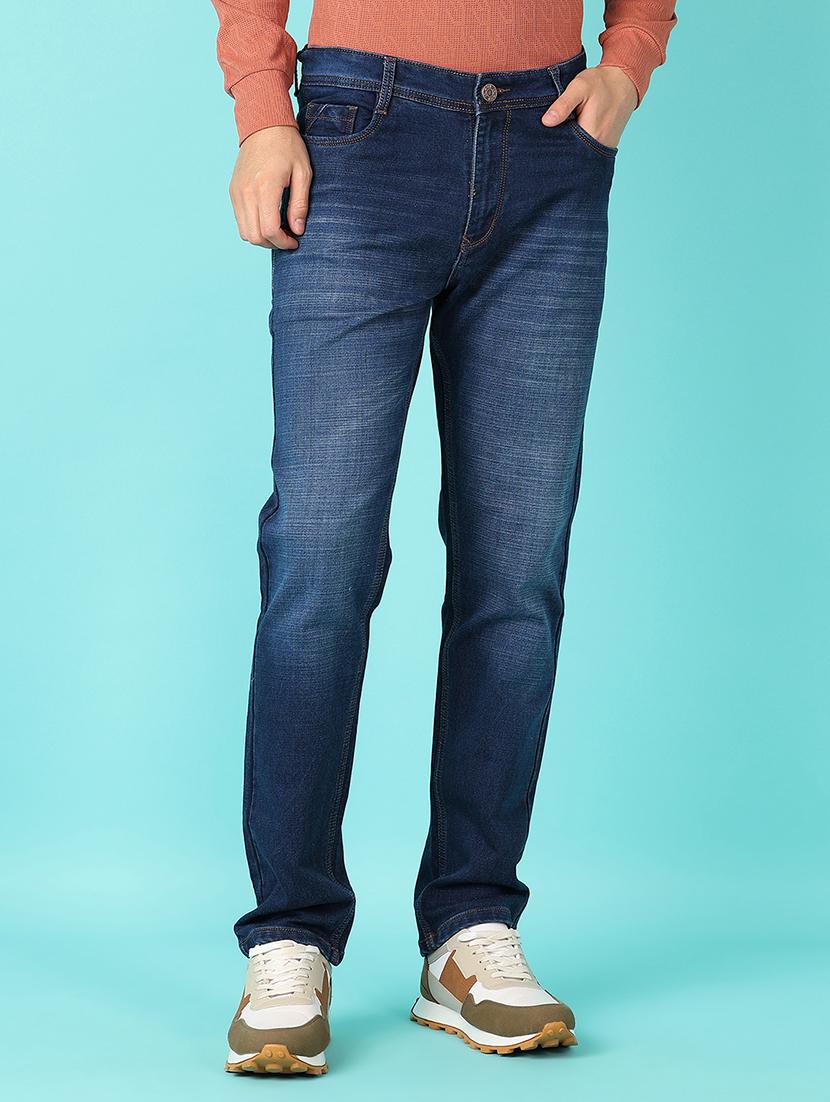 men mid rise plain straight fit jeans - 21527394 -  Standard Image - 1
