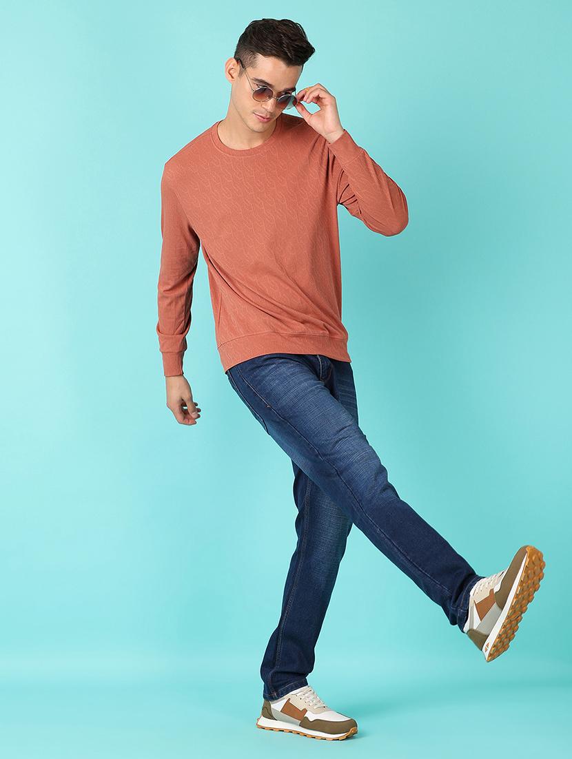 men mid rise plain straight fit jeans - 21527394 - Standard Image - 4
