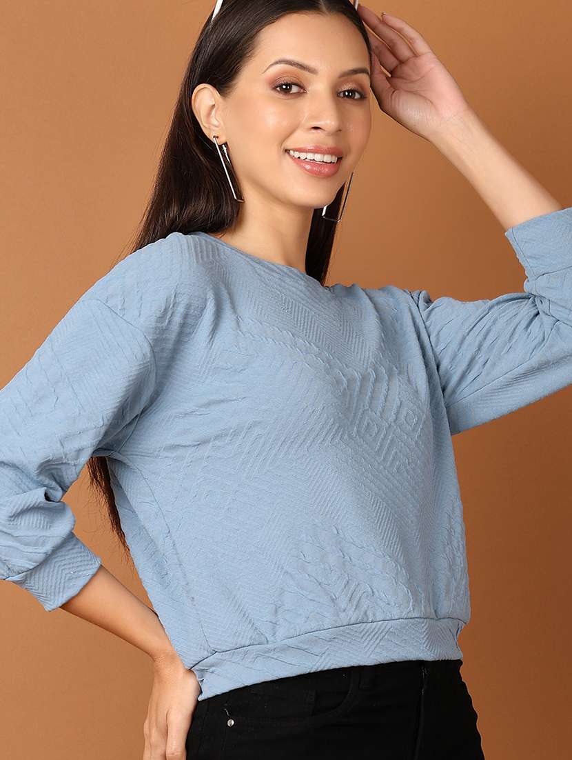 women round neck plain t-shirt - 21527470 -  Standard Image - 1