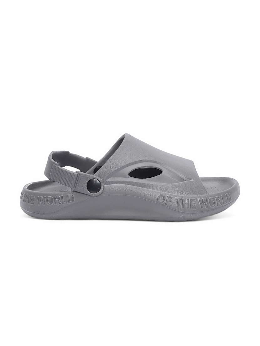 women grey solid clogs - 21527825 -  Standard Image - 1