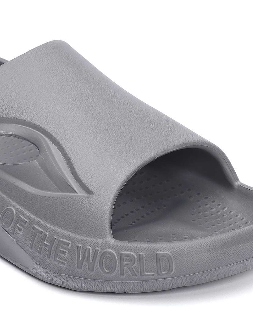 women grey solid clogs - 21527825 -  Standard Image - 4