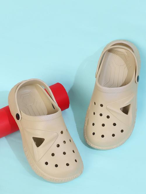 women beige solid clogs - 21527829 - Standard Image - 0