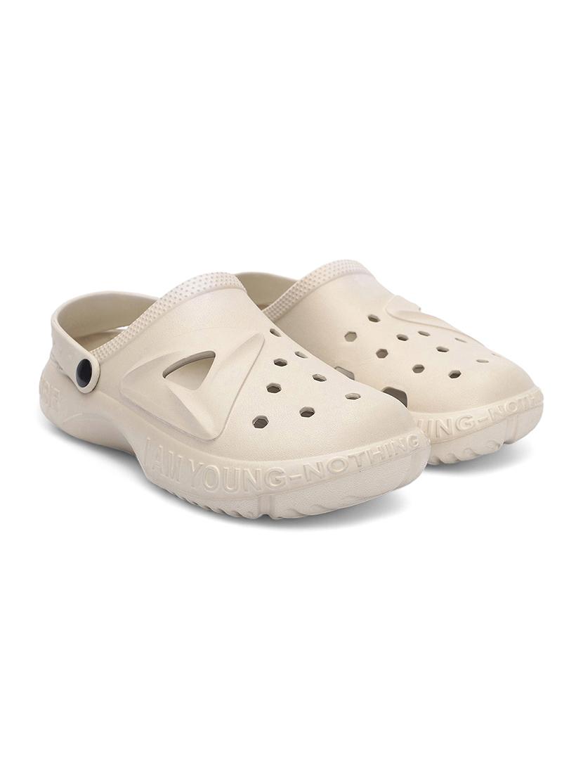 women beige solid clogs - 21527829 - Standard Image - 1