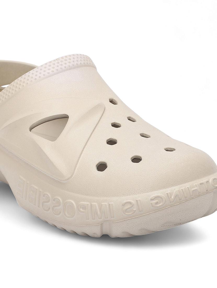 women beige solid clogs - 21527829 - Standard Image - 4