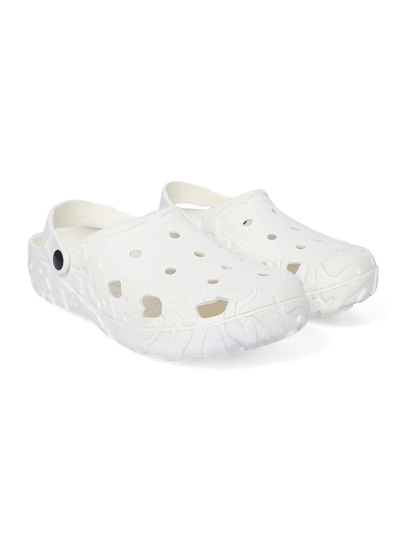 women white solid clogs - 21527835 - Standard Image - 1