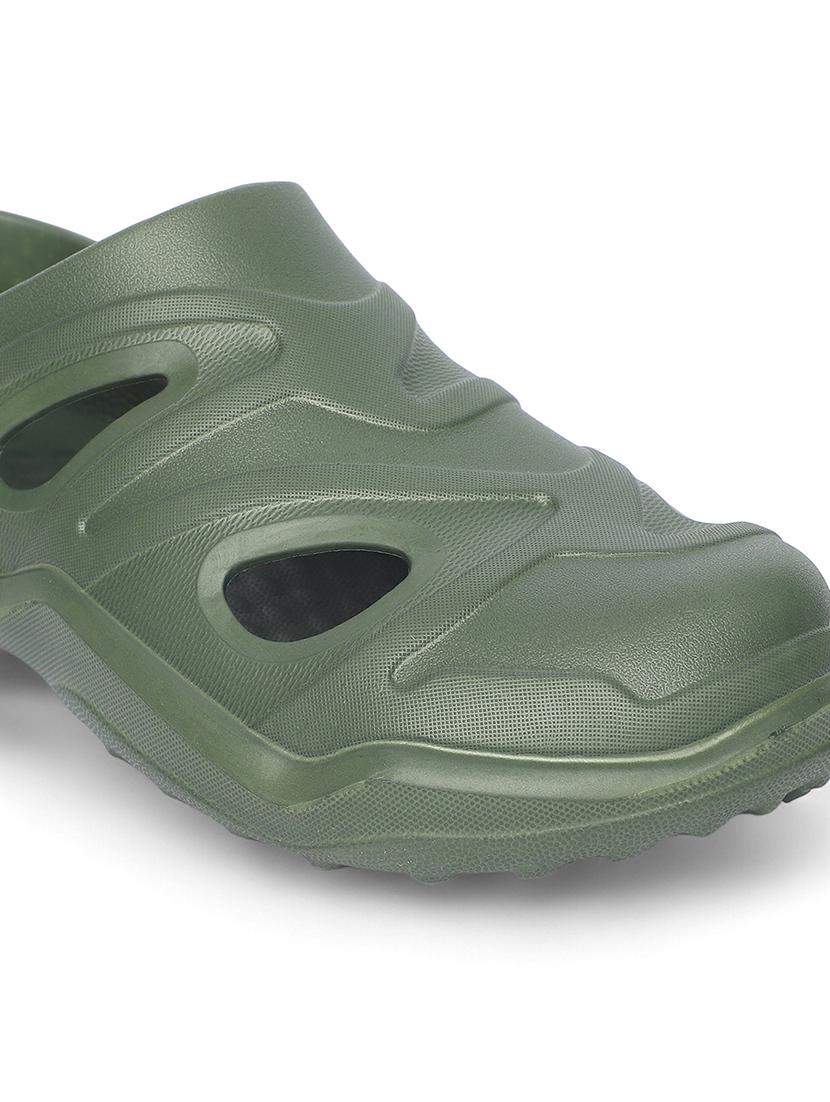 women solid green clogs - 21527838 - Standard Image - 4
