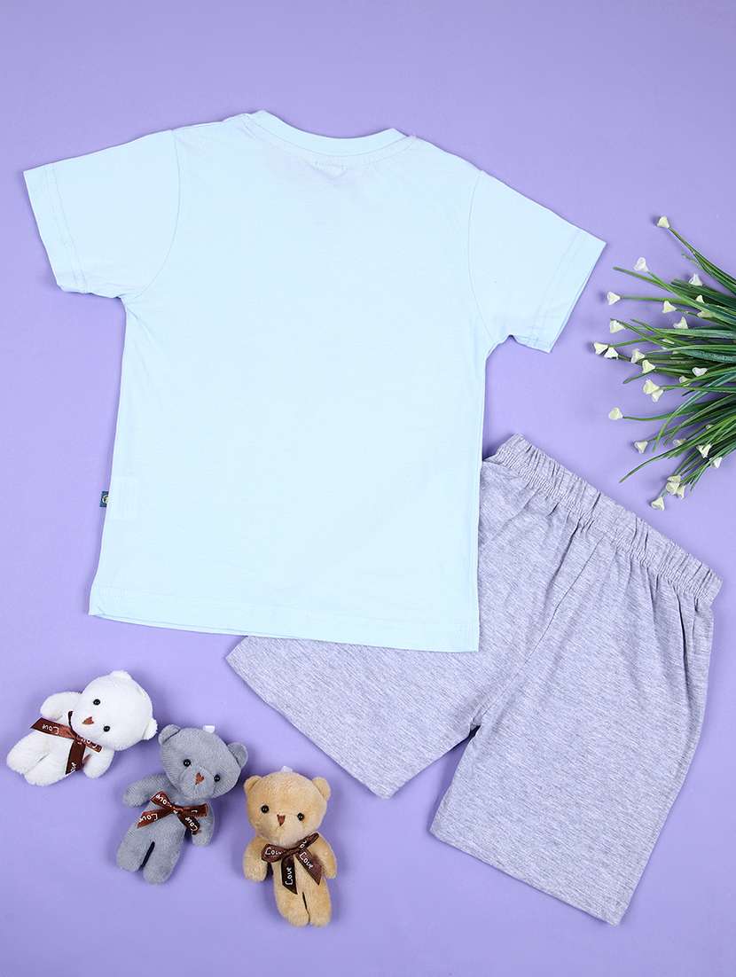 boys printed t-shirt & shorts sets - 21528114 -  Standard Image - 1