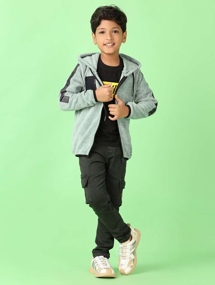 boys solid long sleeve sweatshirts - 21528128 -  Standard Image - 4