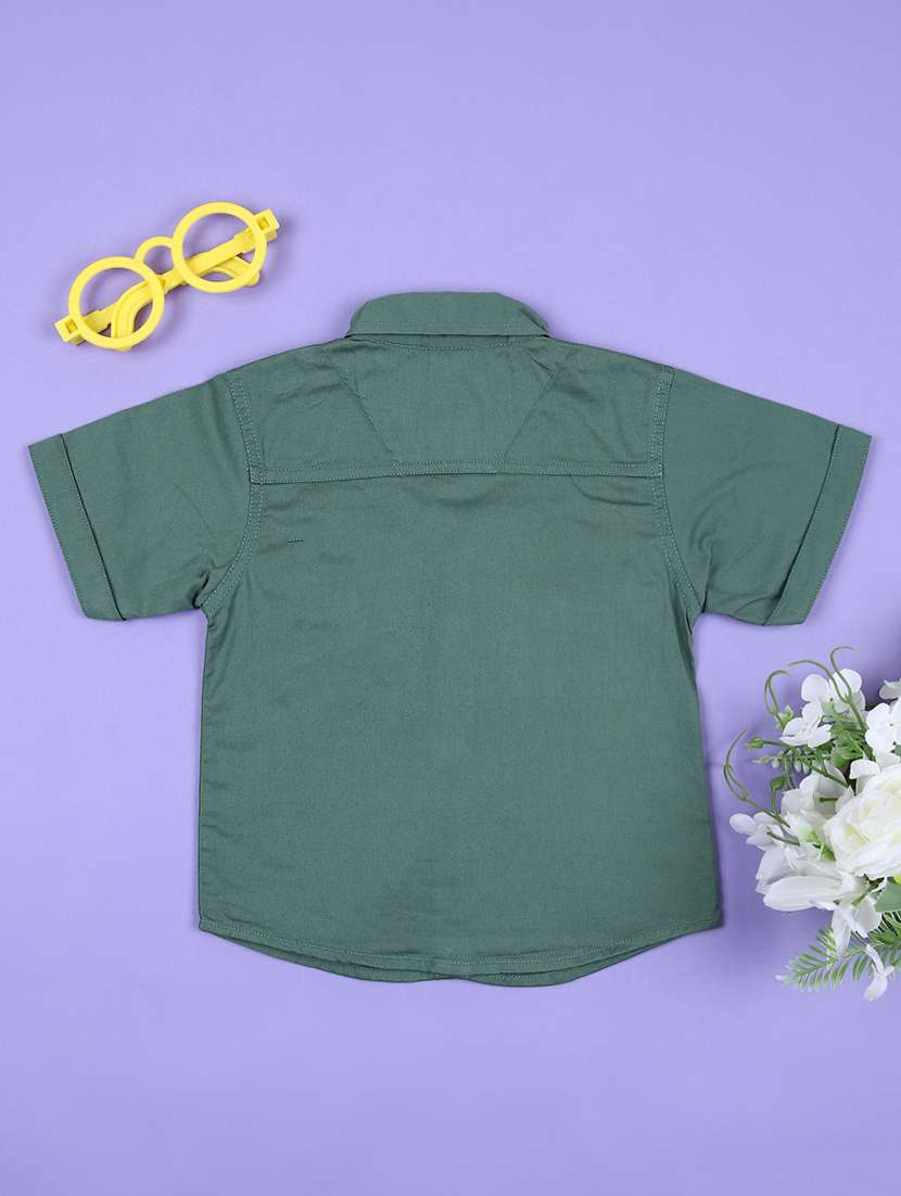 boys short sleeves solid shirt - 21528147 -  Standard Image - 1