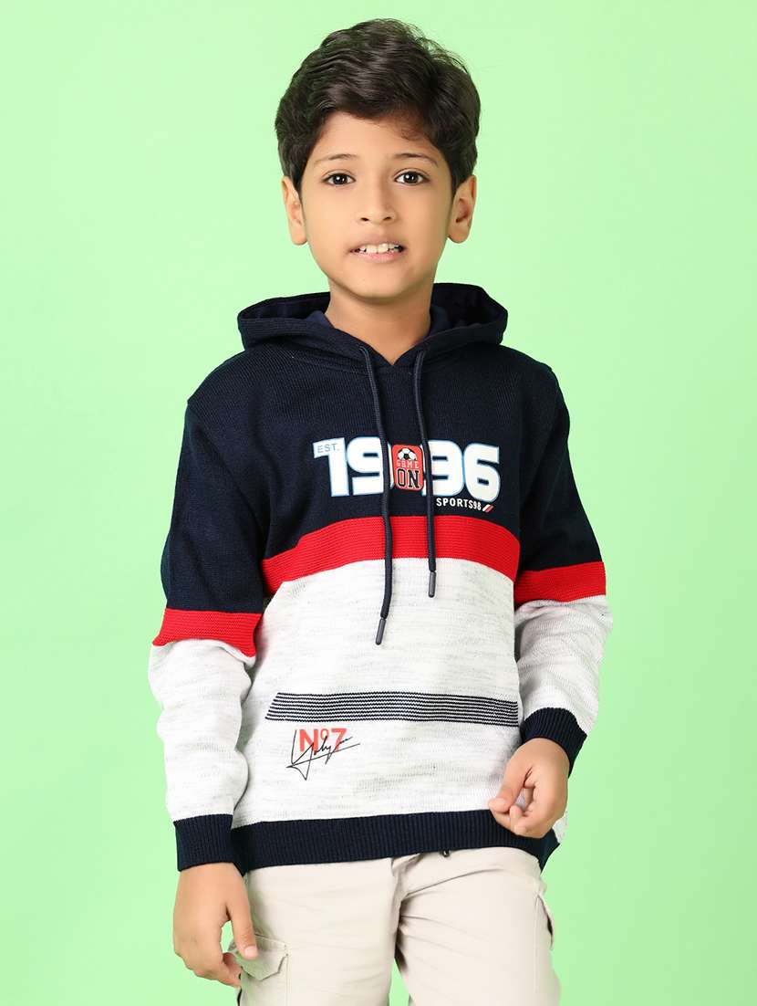 boys acrylic long sleeve sweater