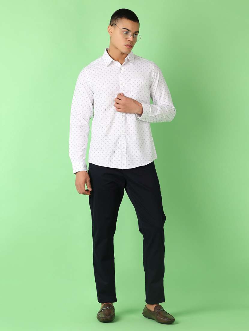 men printed long sleeve casual shirt - 21528178 -  Standard Image - 4