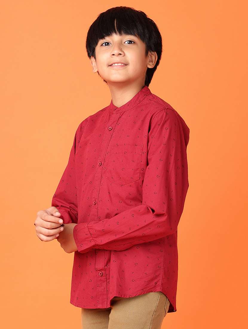 boys printed long sleeve casual shirt - 21528192 -  Standard Image - 1