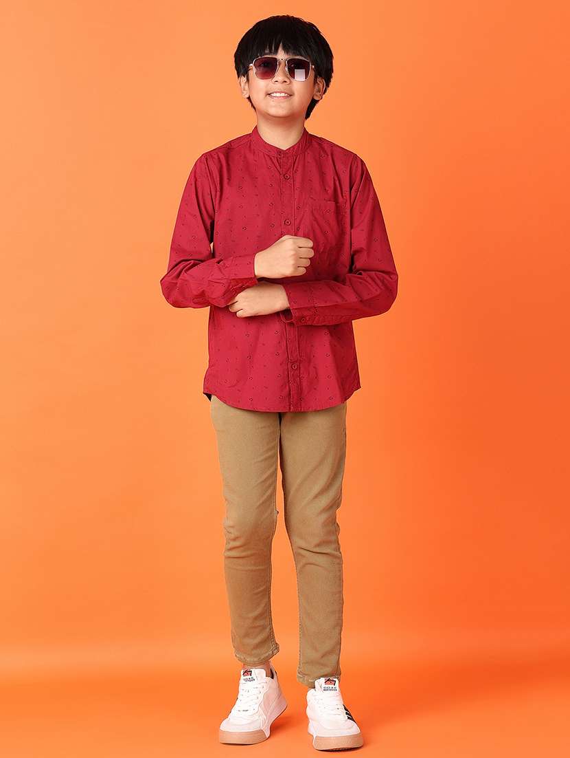 boys printed long sleeve casual shirt - 21528192 -  Standard Image - 4