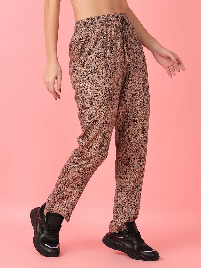 women beige printed pajamas - 21528378 -  Standard Image - 1