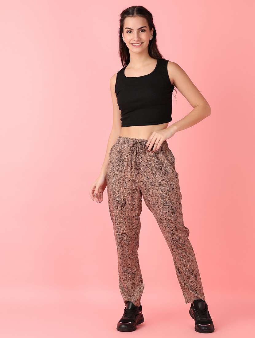 women beige printed pajamas - 21528378 -  Standard Image - 4