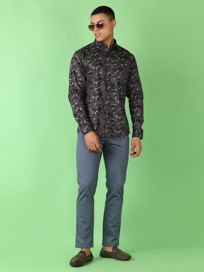men long sleeves printed casual shirt - 21528805 - Standard Image - 4