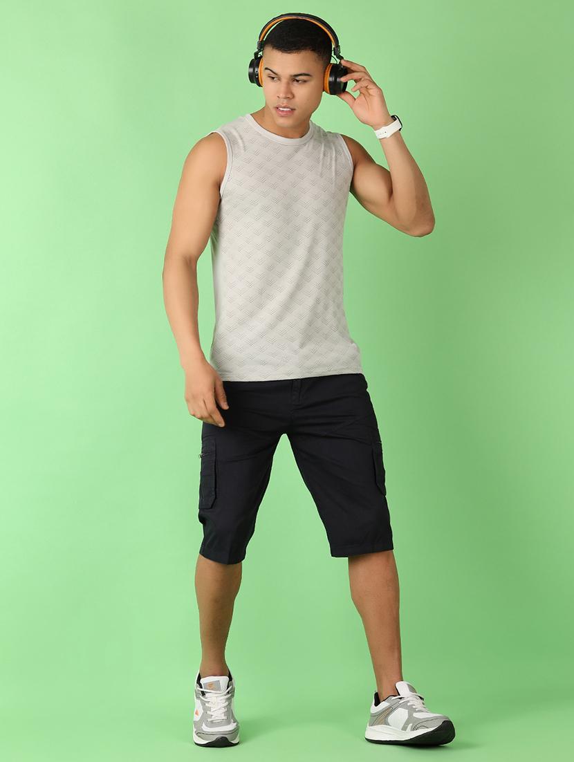 men mid rise solid cargo style three - fourth - 21528814 - Standard Image - 4