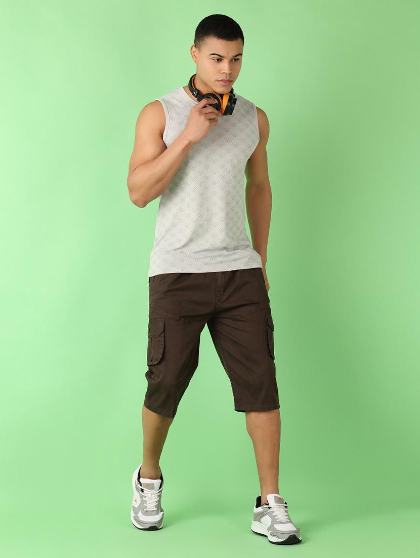 men mid rise solid cargo style three - fourth - 21528815 - Standard Image - 4