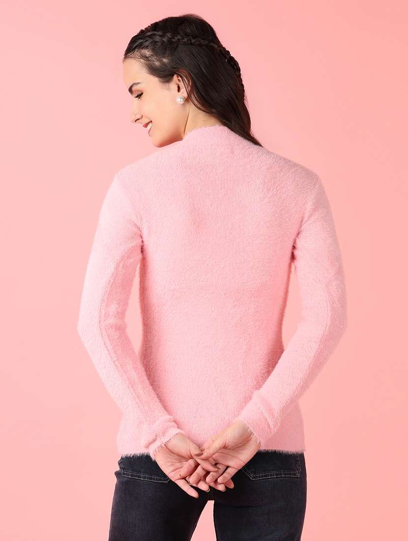 women solid long sleeve pullover - 21528841 -  Standard Image - 4