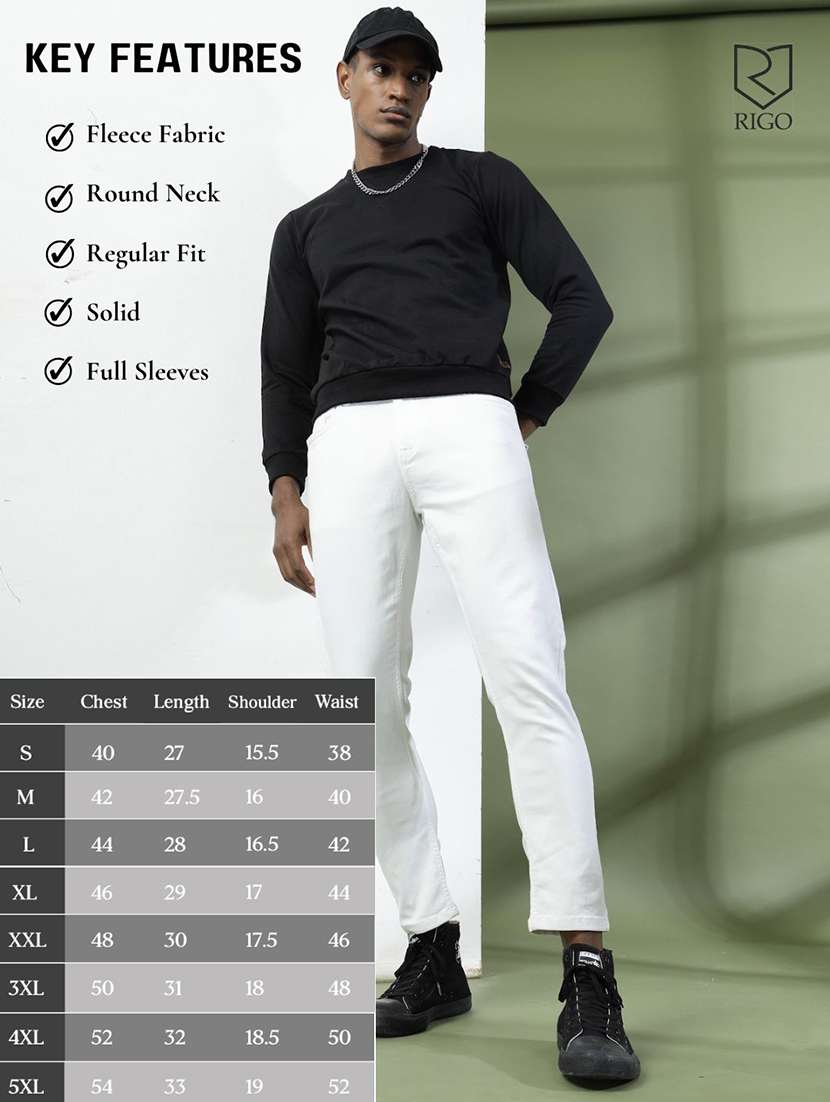 men long sleeves plain sweatshirt - 21529603 -  Standard Image - 4