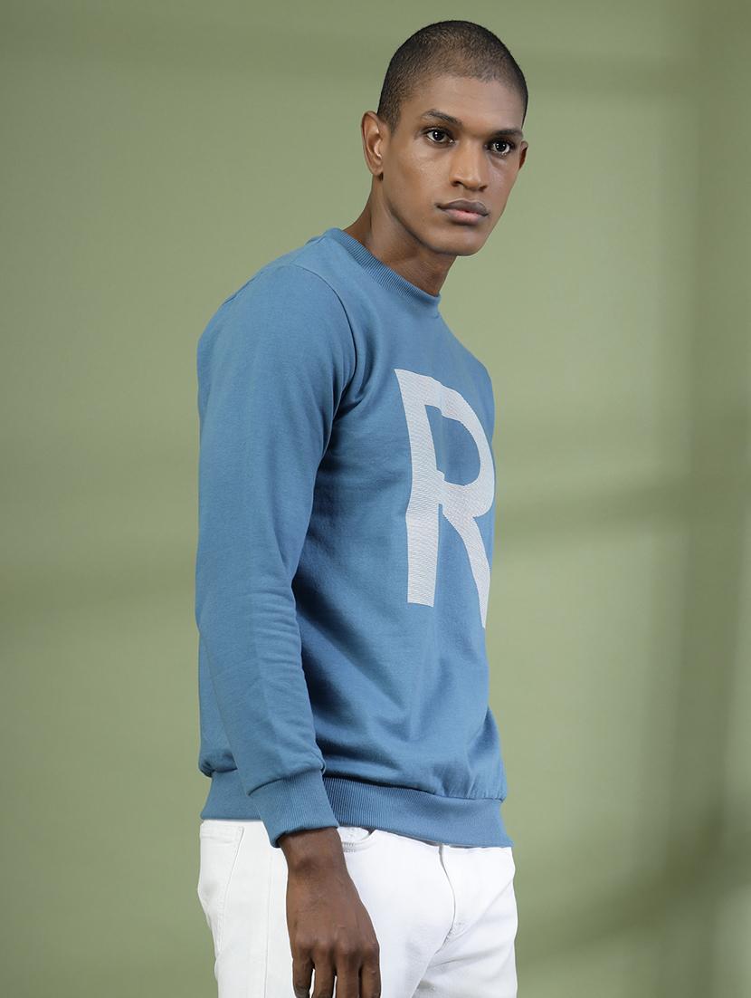 men long sleeves front print sweatshirt - 21529606 - Standard Image - 1