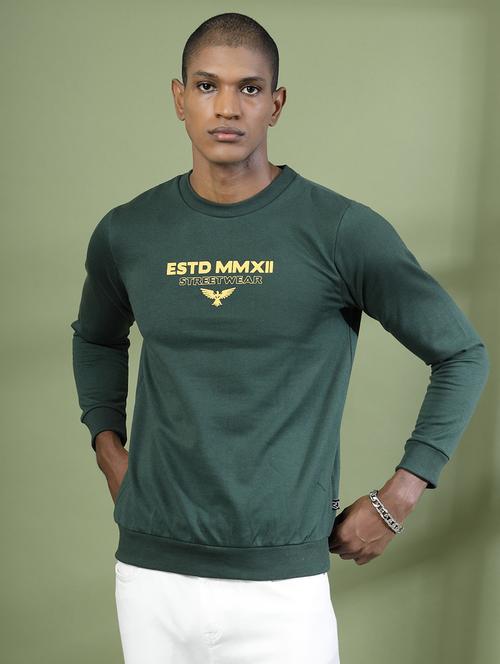 men long sleeves chest print sweatshirt - 21529607 - Standard Image - 0