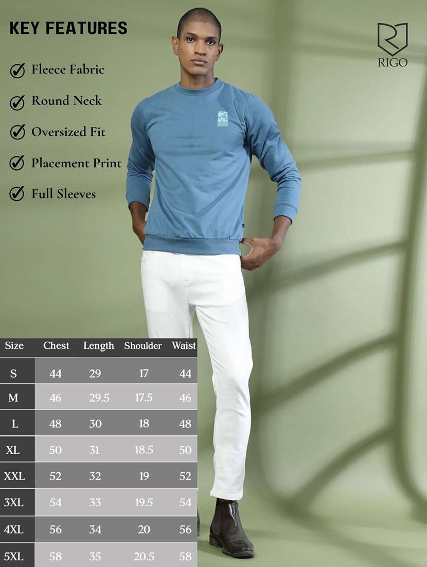 men long sleeves back print sweatshirt - 21529610 -  Standard Image - 4