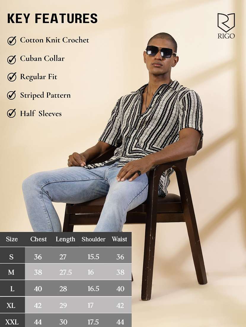 men collared self-designed casual shirt - 21529640 - Standard Image - 4