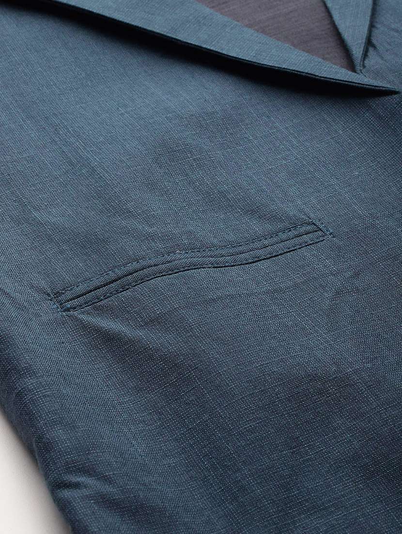 women solid long sleeve single breasted blazer - 21529695 -  Standard Image - 4