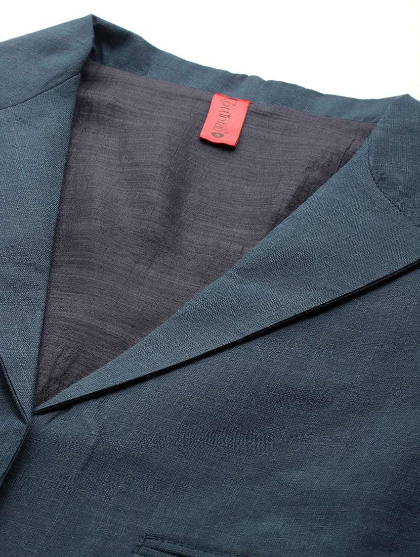 women solid long sleeve single breasted blazer - 21529695 -  Standard Image - 6