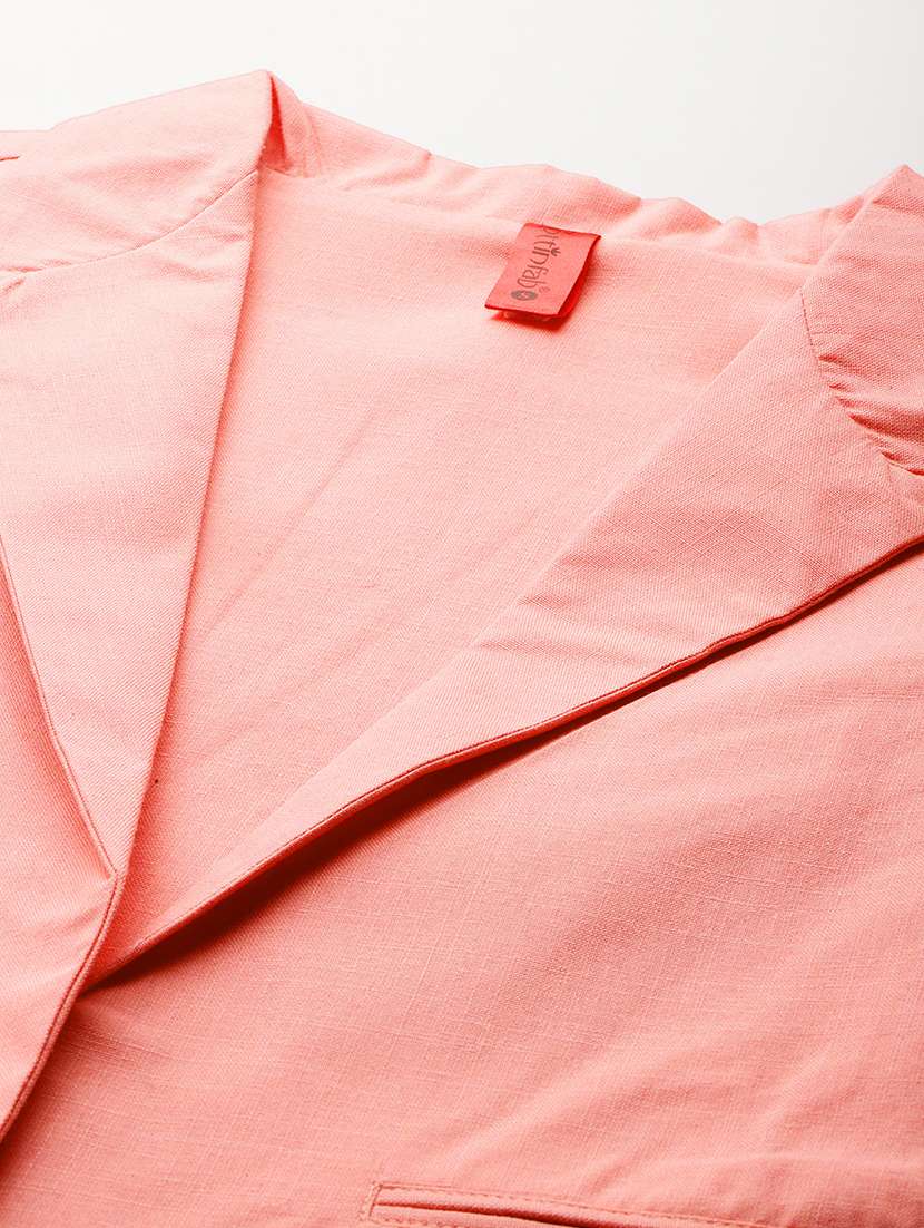 women solid long sleeve single breasted blazer - 21529696 -  Standard Image - 6