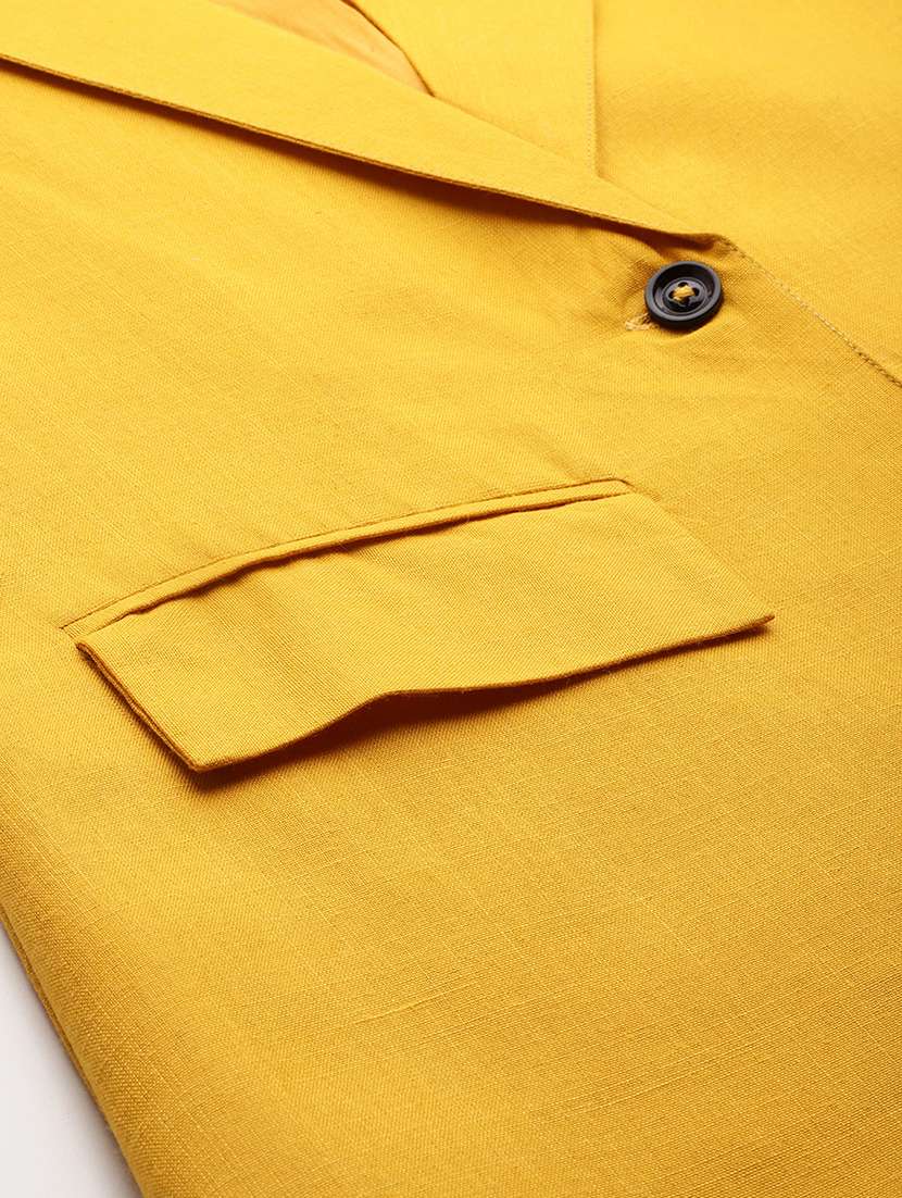 women solid long sleeve single breasted blazer - 21529714 -  Standard Image - 4